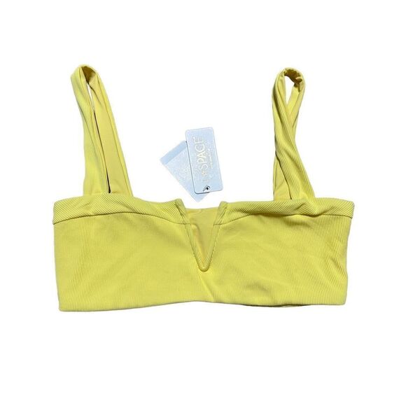 New. L*SPACE yellow bikini top. Large. Retails $99 - Picture 11 of 11